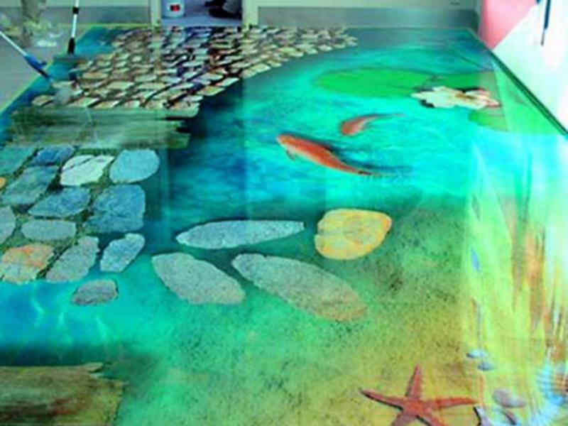 Эксклюзивный пол на морскую тему Морская тема в наливных полах