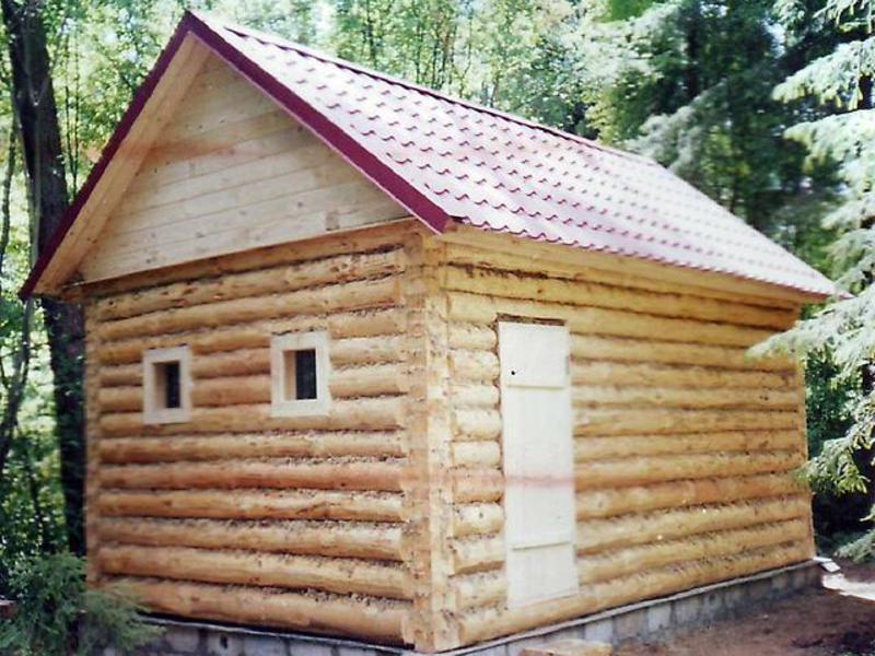 Деревянная баня на ленточном фундаменте