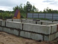 Фундамент из блоков ФБС