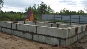 Фундамент из блоков ФБС