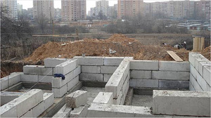 Блочный фундамент ленточный